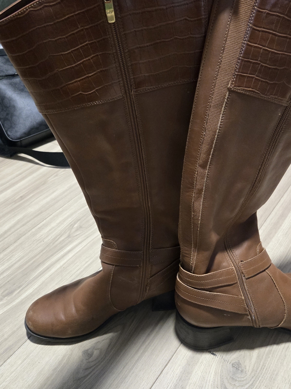 Women's Brown Tall Riding Boots